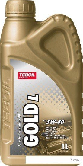 Моторное масло Teboil Gold L 5W-40 1л