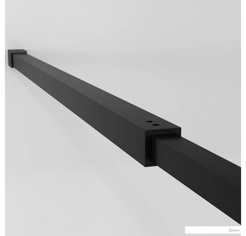 Душевая стенка Niagara NG-670-10ВLACK 100x195 (черный матовый/прозрачное стекло)