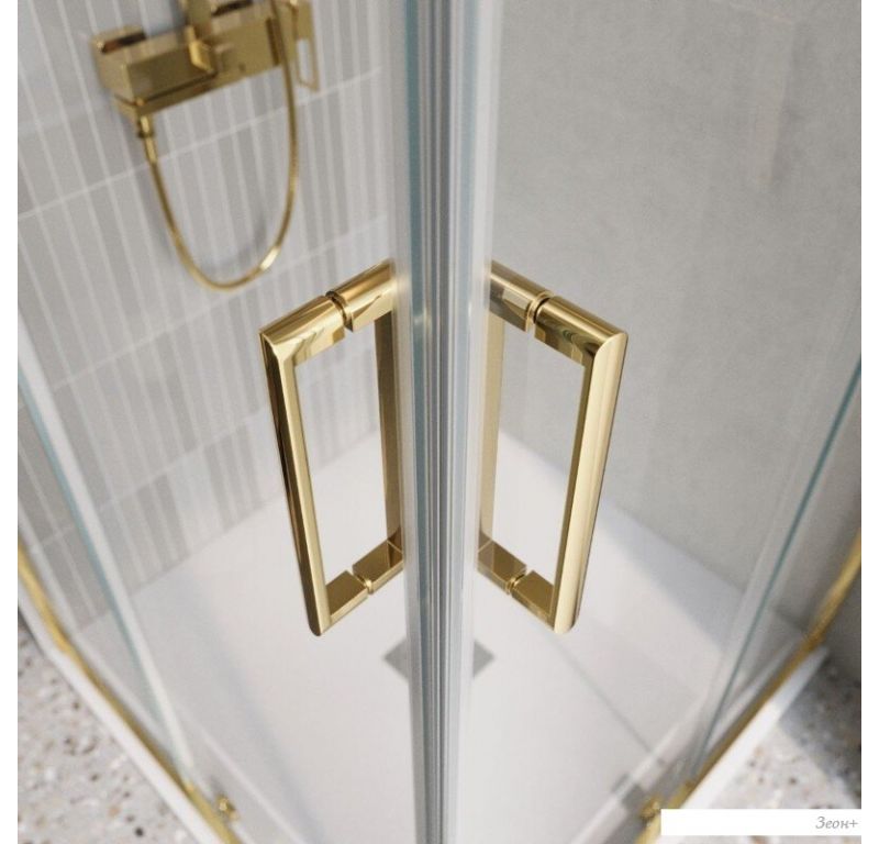 Душевой уголок BelBagno Luce-A-2-90-P-ORO