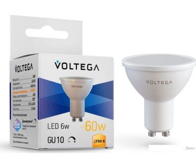   Voltega Simple MR16 6W 2700K 110 GU10 DIM