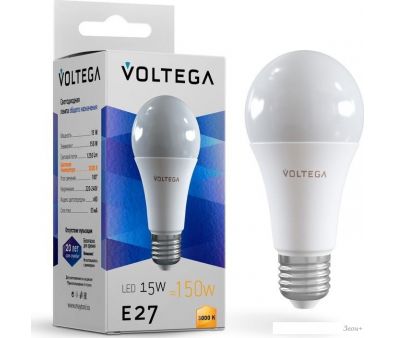   Voltega Simple A60 15W 3000K E27