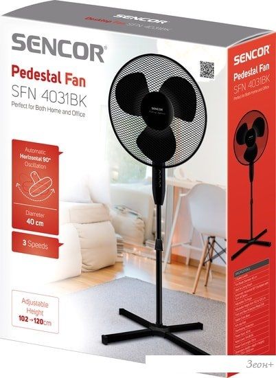 Вентилятор Sencor SFN 4031BK