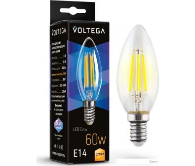   Voltega Crystal Candle 6W 2700K E14