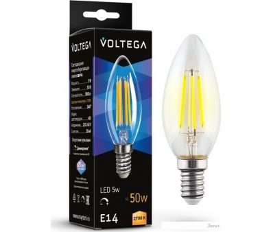   Voltega Crystal Candle 5W 2700K E14 DIM