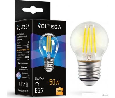   Voltega Crystal Globe 5W 2700K E27 DIM
