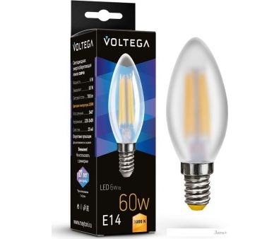   Voltega Crystal Candle matt 6W 3000K E14