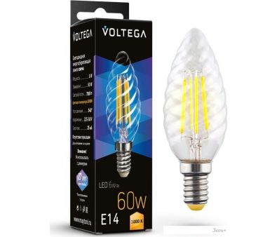   Voltega Crystal Candle corn 6W 3000K E14