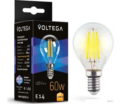   Voltega Crystal Globe 6W 2700K E14