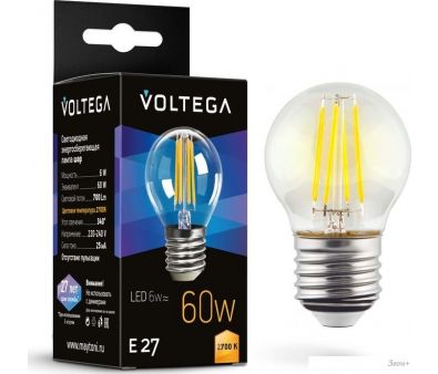   Voltega Crystal Globe 6W 2700K E27
