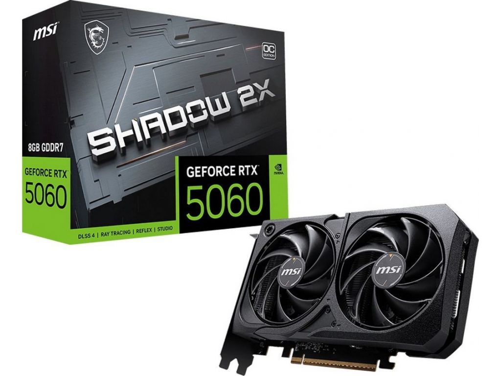 Видеокарта MSI GeForce RTX 5060 8G Shadow 2X OC