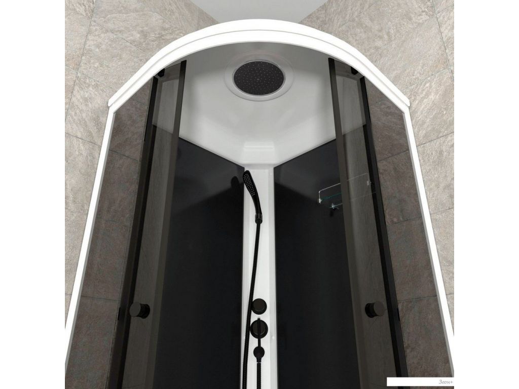 Душевая кабина Triton Грэй-Блэк B 90х90