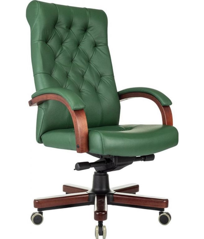 Офисное кресло Бюрократ T-9928WALNUT (зеленый)