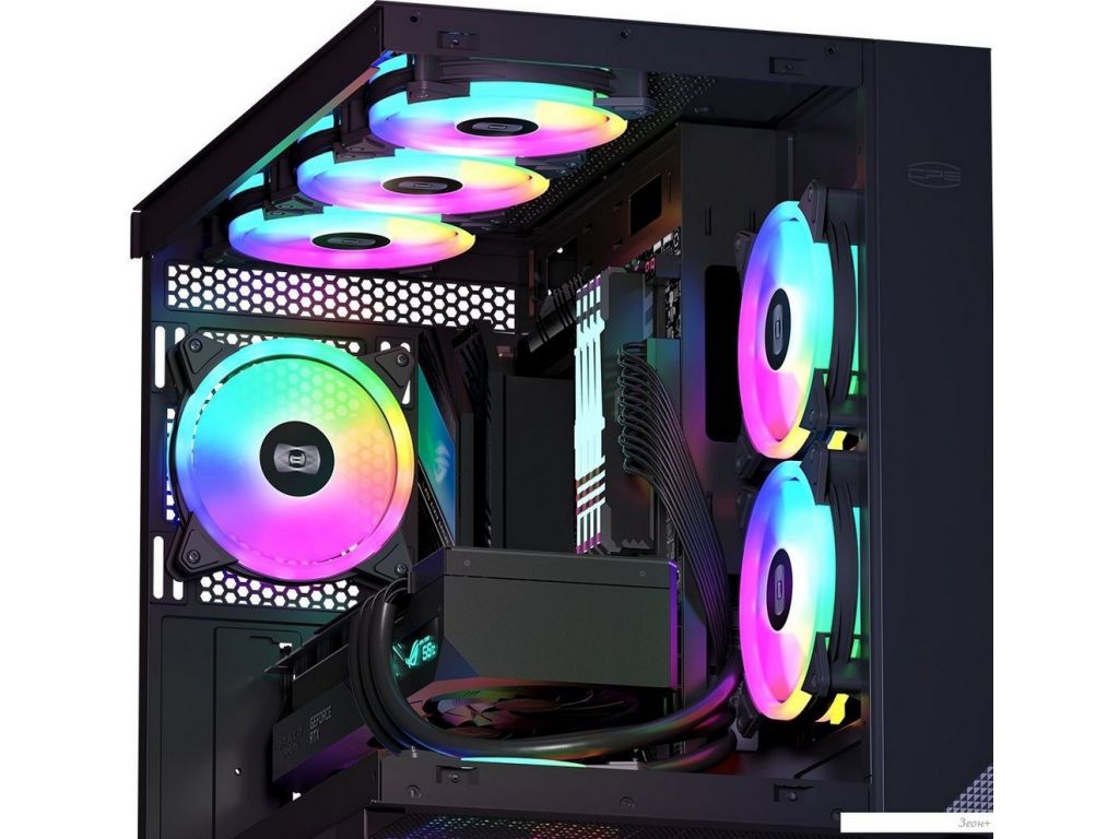 Комплект вентиляторов для корпуса PCCooler F3 T120 ARGB (черный, 3 шт.)