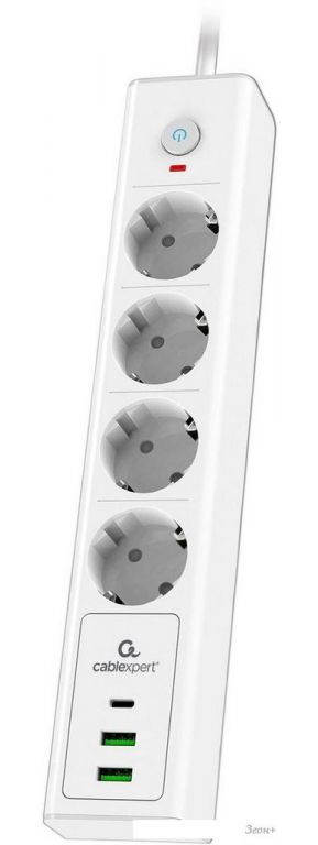 Сетевой фильтр Cablexpert Exnovo EXN-4-CU2-W-2