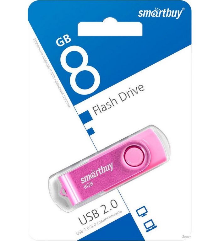 USB Flash SmartBuy Twist 8GB (розовый)