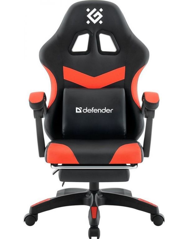 Игровое (геймерское) кресло Defender Runa Pro (черный/красный)