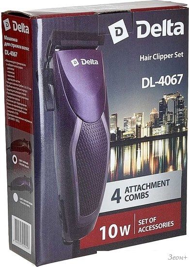 Машинка для стрижки волос Delta DL-4067 (фиолетовый)