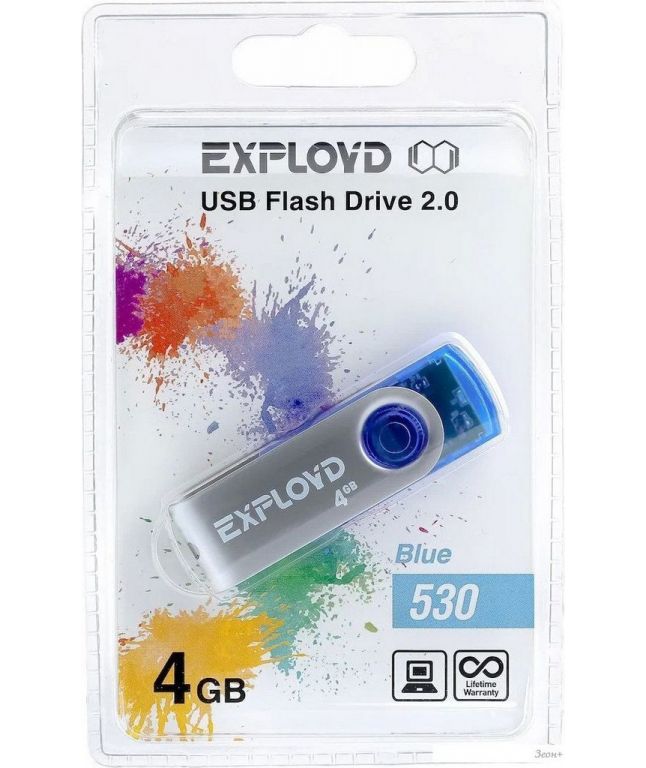 USB Flash Exployd 530 4GB (синий)