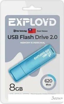 USB Flash Exployd 620 8GB (синий)