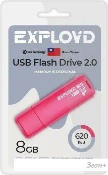 USB Flash Exployd 620 8GB (красный)