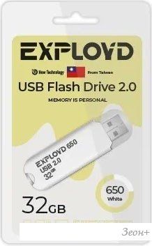 USB Flash Exployd 650 32GB (белый)
