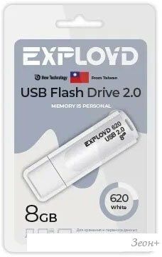 USB Flash Exployd 620 8GB (белый)