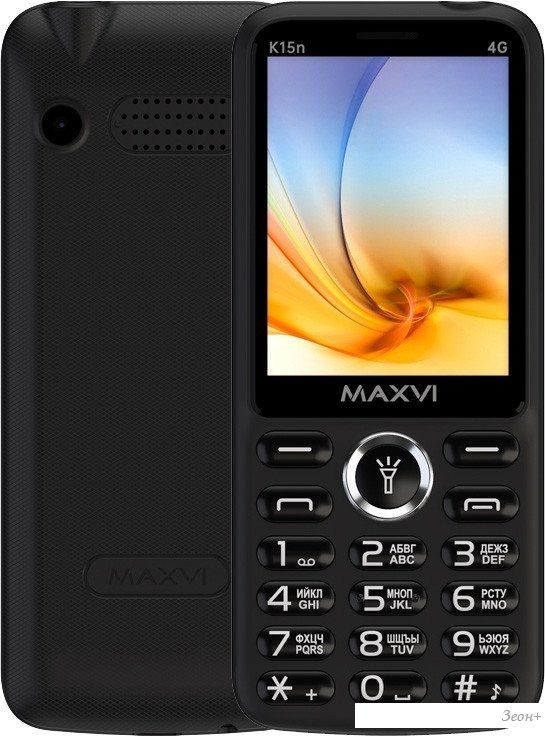 Телефон Maxvi K15n 4G (черный)