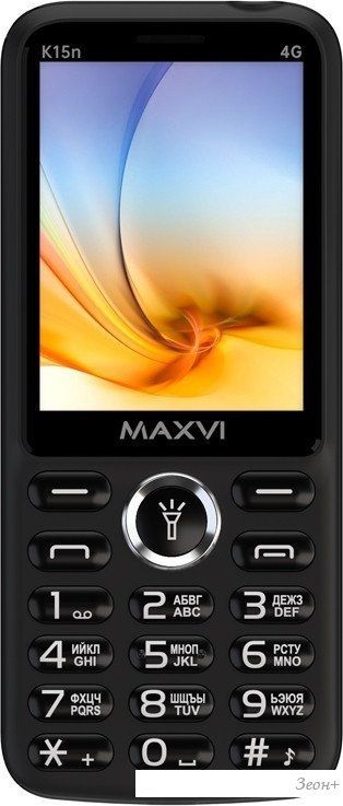 Телефон Maxvi K15n 4G (черный)