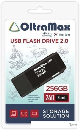 USB Flash OltraMax 240 256GB (черный)