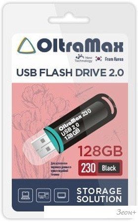 USB Flash OltraMax 230 128GB (черный)