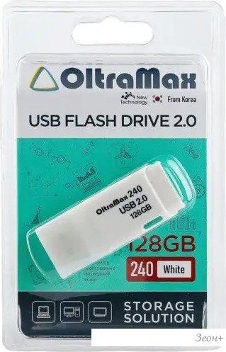 USB Flash OltraMax 240 128GB (белый)