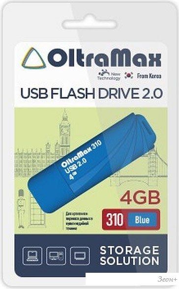 USB Flash OltraMax 310 4GB (синий)