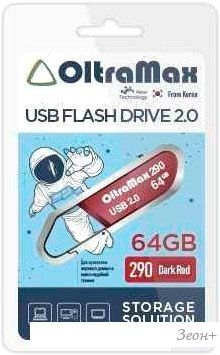 USB Flash OltraMax 290 64GB (красный)