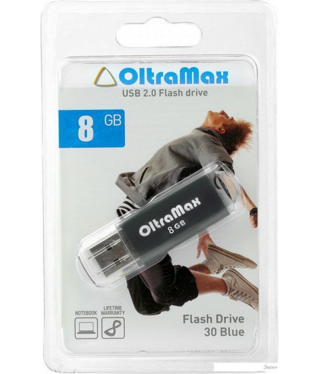 USB Flash OltraMax 30 8GB (черный)