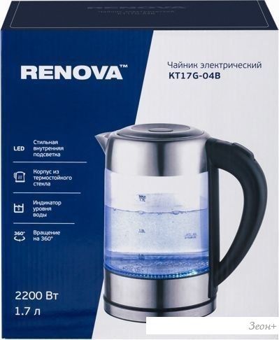 Электрический чайник Renova KT-17G-04B