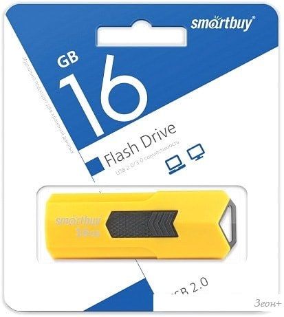USB Flash Smart Buy Stream 16GB (желтый)
