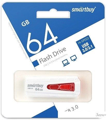USB Flash Smart Buy Iron 64GB (белый)