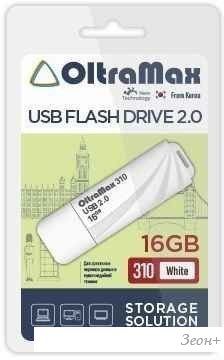 USB Flash OltraMax 310 16GB (белый)