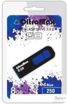 USB Flash Oltramax 250 8GB () [OM-8GB-250-Blue]