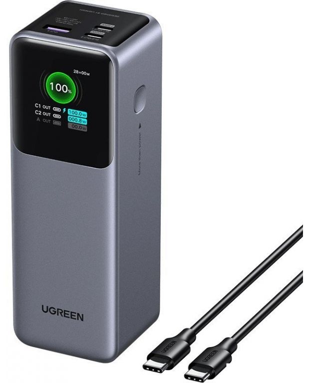 Внешний аккумулятор Ugreen PB722 25000mAh (серый)