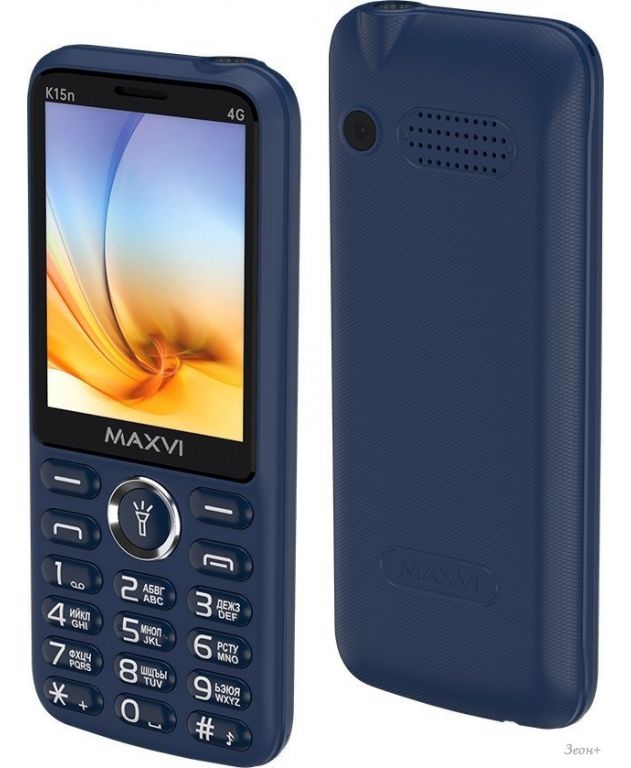 Телефон Maxvi K15n 4G (синий)