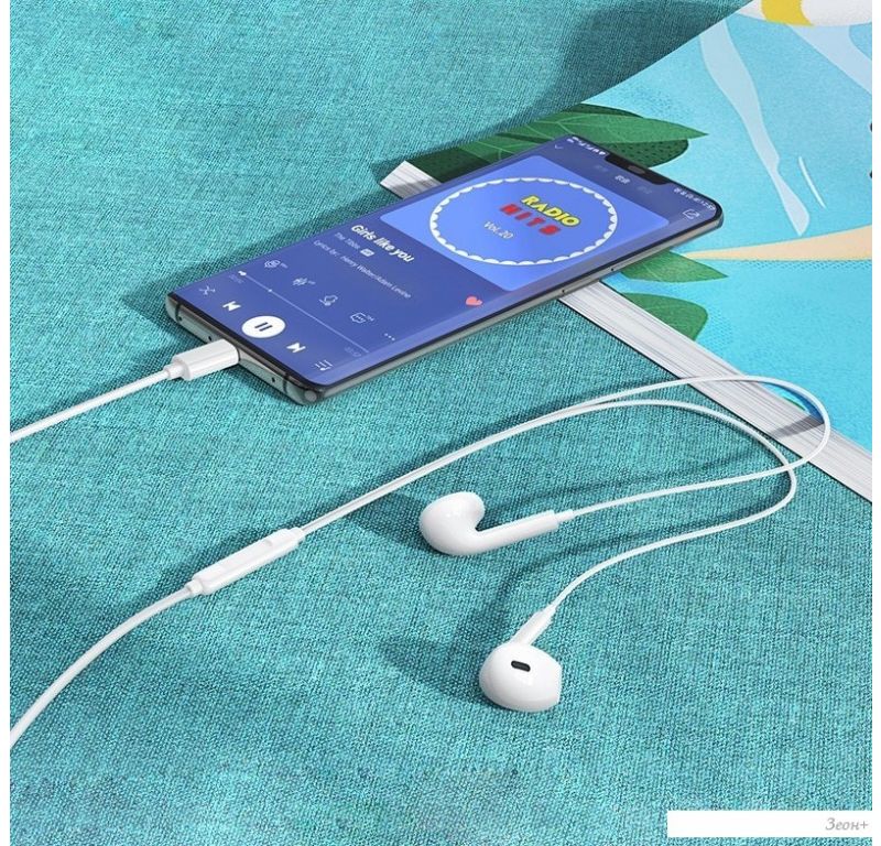 Наушники Borofone BM100 Max USB Type-C (белый)