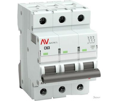   EKF Averes AV-10 3P 63A (C) 10kA mcb10-3-63C-av