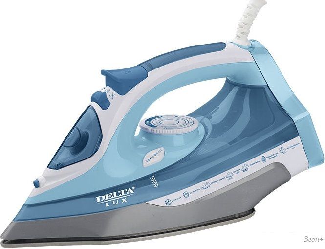 Утюг Delta Lux DL-712 (белый/голубой)