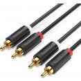 Кабель Vention BCMBI RCA - RCA (3 м, черный)