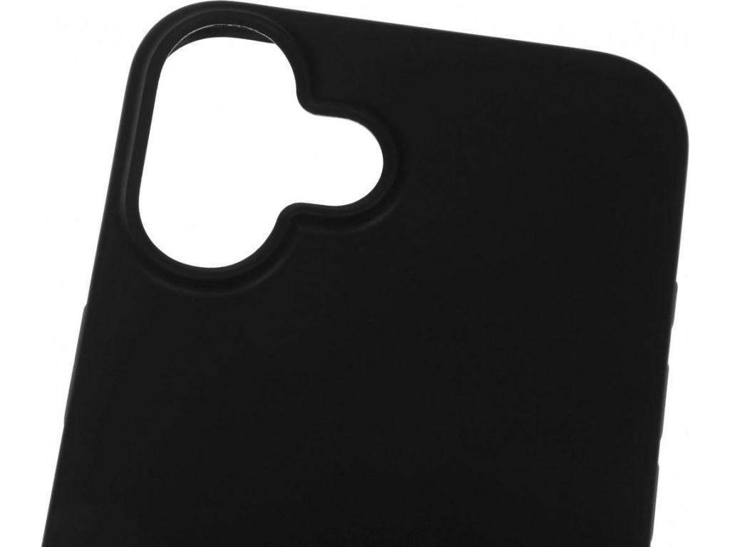 Чехол (клип-кейс) BoraSCO для Apple iPhone 16 Plus Silicone Case черный (73521)