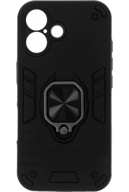 Чехол (клип-кейс) BoraSCO для Apple iPhone 16 Anti-Shok Case черный (74537)