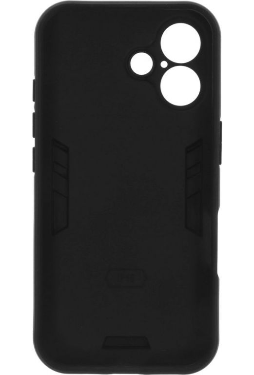 Чехол (клип-кейс) BoraSCO для Apple iPhone 16 Anti-Shok Case черный (74537)