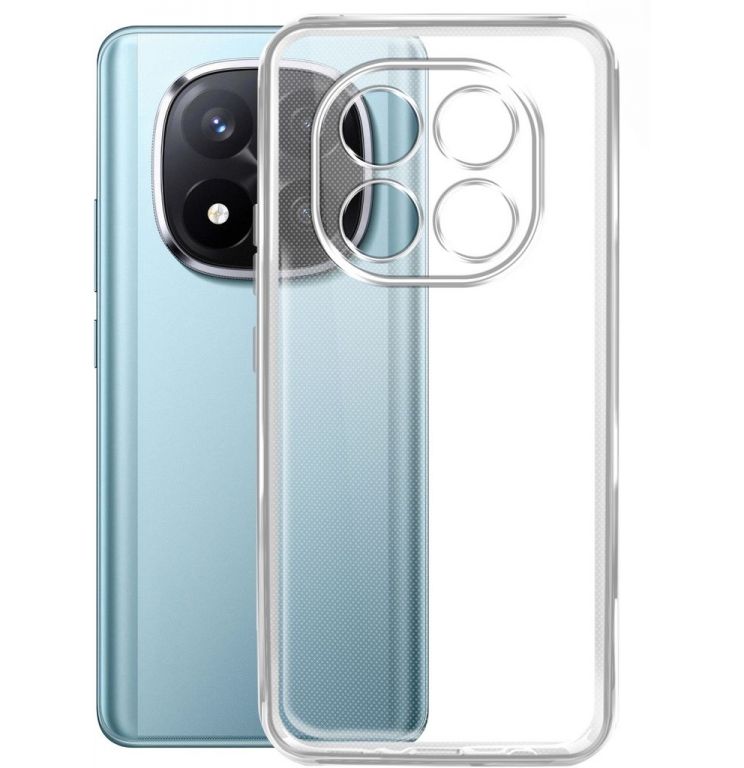 Чехол (клип-кейс) BoraSCO для Xiaomi Redmi Note 14 Pro 4G Silicone Case прозрачный (74847)