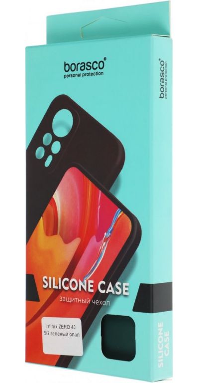 Чехол (клип-кейс) BoraSCO для Infinix Zero 40 5G Silicone Case зеленый опал (73738)